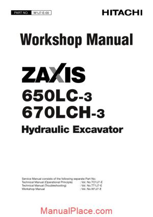 hitachi zaxis 650lc 670lch 3 workshop manual page 1