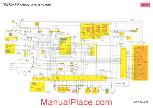 hitachi zaxis 850 3 electrical circuit diagram page 1