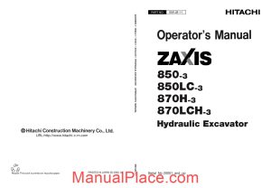 hitachi zaxis 850 850lc 870h 870lch 3 maintenance manual page 1