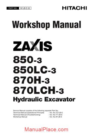 hitachi zaxis 850 850lc 870h 870lch 3 workshop manual page 1