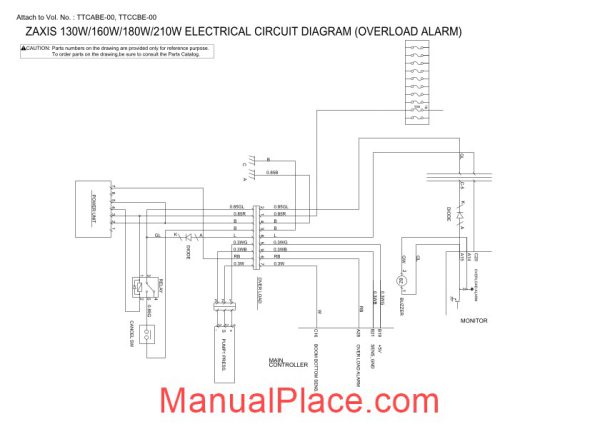 hitachi zaxis130w 160w 180w 210w hydraulic circut diagram page 2