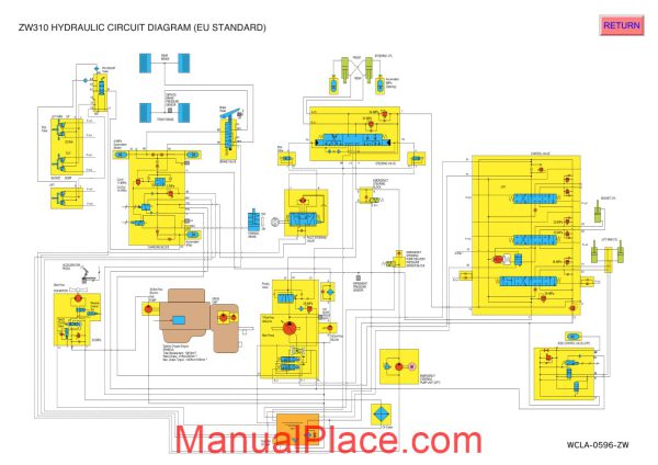 hitachi zw310 hydraulic diagram page 1