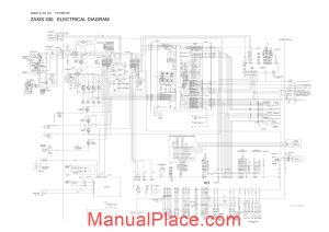 hitachi zw330 electric circut diagram page 1