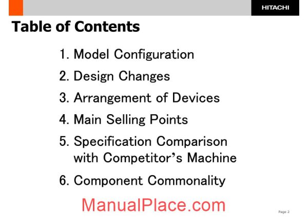 hitachi zx series configuration training page 2