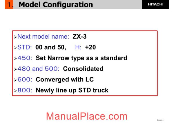 hitachi zx series configuration training page 4