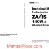 hitachi zx140w 3 wheeled excavator technical manual troubleshooting page 1