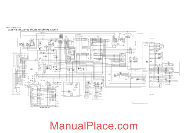 hitachi zx160 180 3 class electrical diagram page 1 scaled