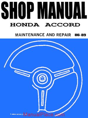 honda accord 1986 1989 maint repair manual page 1