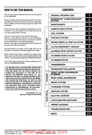 honda cbr150r service manual english page 1