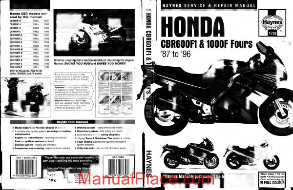 honda cbr600 f 87 90 cbr1000 f 87 96 haynes service manual sc21 page 1 scaled