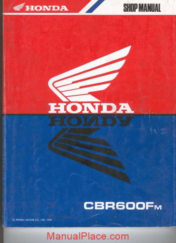 honda cbr600fm 89 90 service manual page 1