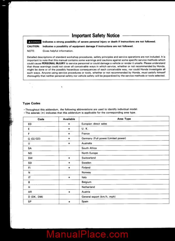 honda cbr600fm 89 90 service manual page 2