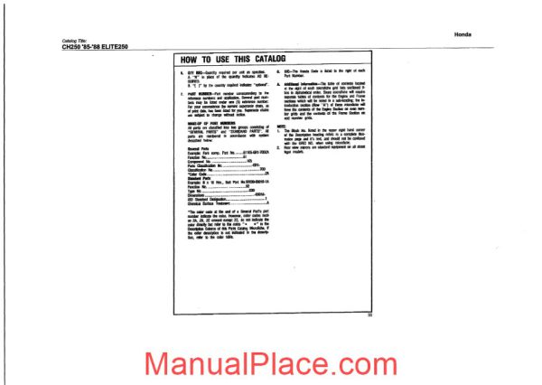 honda ch250 parts manual 1985 1988 page 3