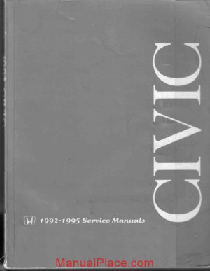 honda civic 1992 1995 service manual page 1