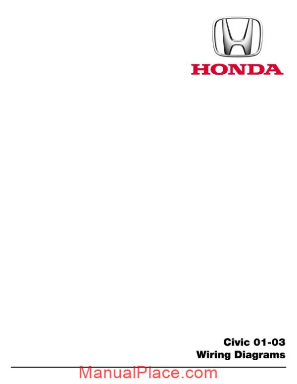 honda civic 2001 2003 wiring diagram page 1