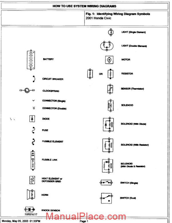 honda civic 2001 2003 wiring diagram page 2