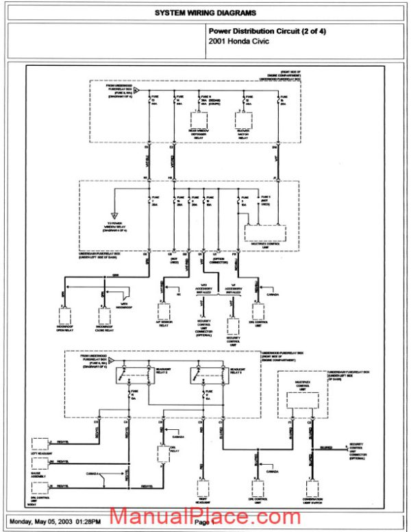 honda civic 2001 2003 wiring diagram page 4