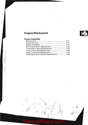 honda cr v 2007 2009 engine mechanical service repair manual page 1
