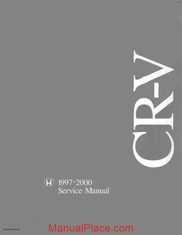 honda crv 1997 2000 service manual page 1