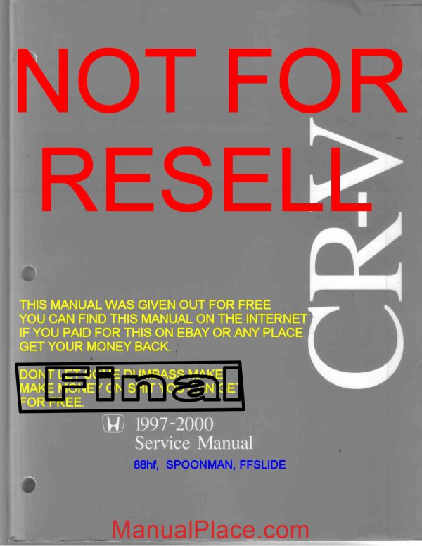 honda crv 97 00 service manual page 1