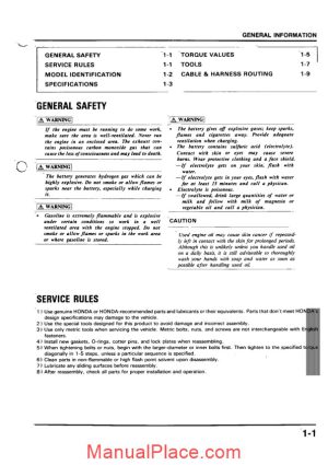 honda nsr 125 service manual page 1