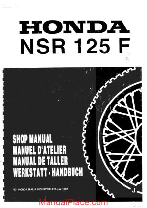 honda nsr125 87 service manual page 1