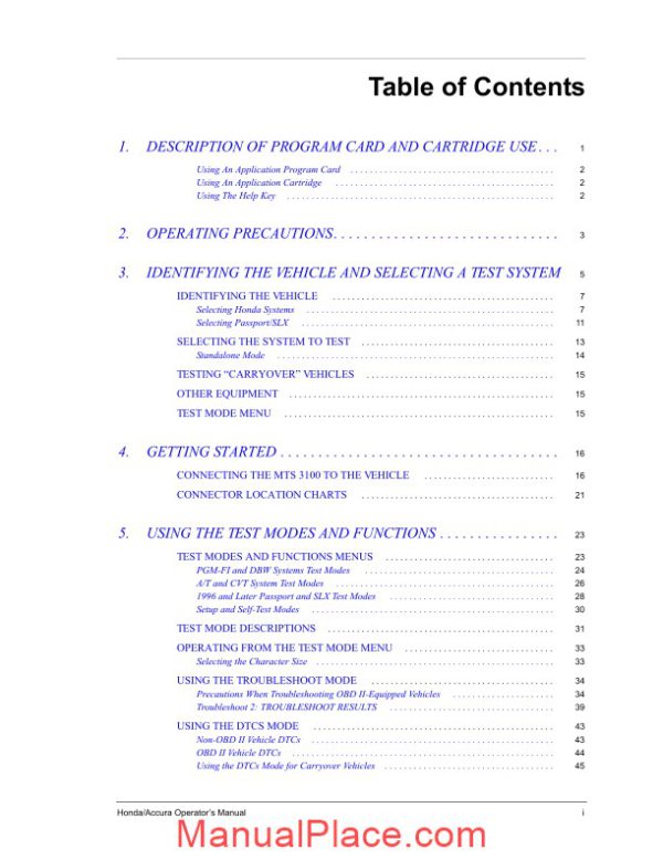 honda operators manual page 4