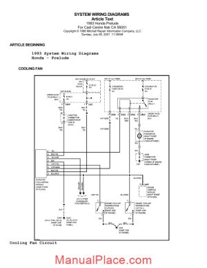 honda prelude 1993 system wiring diagrams page 1