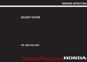 honda security system operating instructions 94 95 page 1