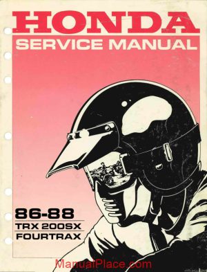 honda trx200sx service manual repair 1986 1988 page 1
