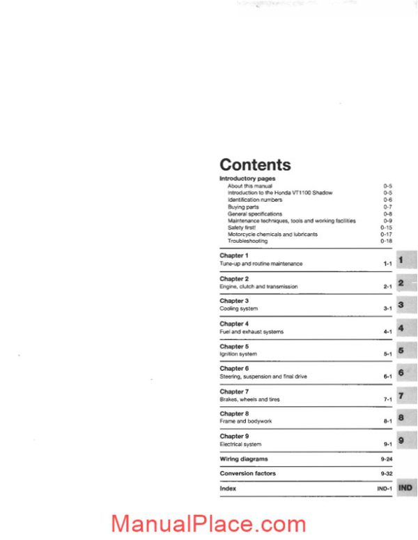 honda vt 1100 shadow 85 98 haynes service manual eng by mosue page 4