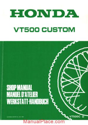 honda vt500c 83 service manual page 1