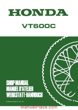 honda vt600c shop manual page 1