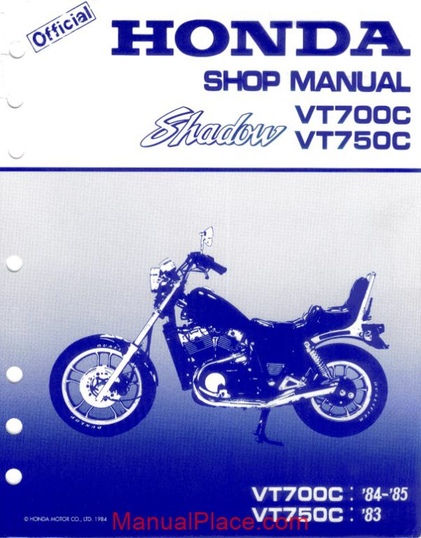 honda vt700c vt750c 84 shop manual page 1