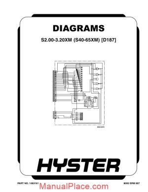 hyster electric diagrams s2 00 3 20xm page 1