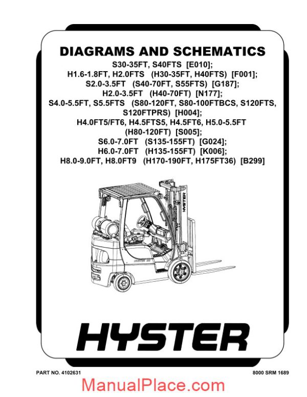 hyster forklift diagrams and schematics part no 4102631 page 1