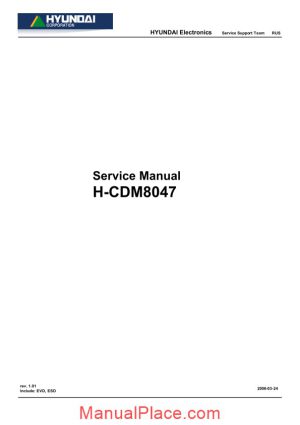 hyundai electronic h cdm8047 service manual page 1