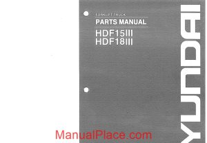 hyundai forklift hdf15iii 18iii parts manual page 1