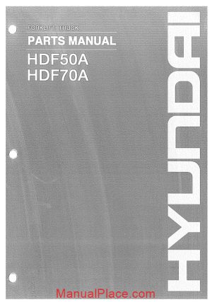 hyundai forklift hdf50 70a parts manual page 1