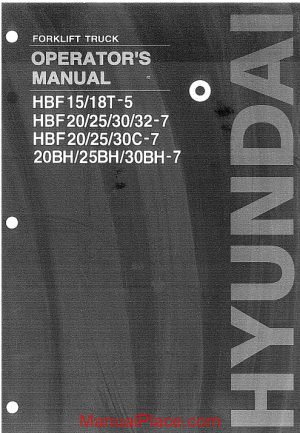 hyundai forklift truck hbf bh operator manual page 1
