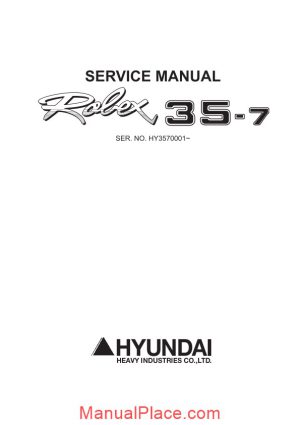 hyundai mini excavators r35 7sm service manual page 1