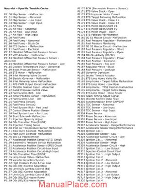 hyundai obdii codes page 1