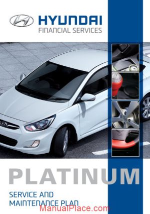 hyundai platinum service maintenance plan page 1