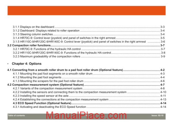 hyundai road roller hr70 110 120 140c 9 repair manual page 4