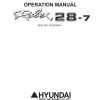 hyundai robex 28 7 operators manual page 1
