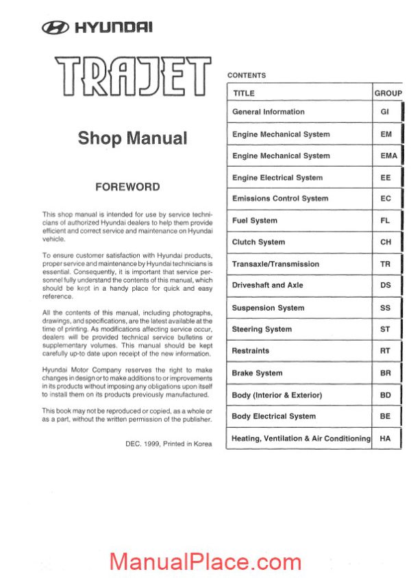 hyundai service manual page 1