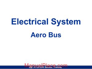 hyundai technical training electrical system aero bus page 1