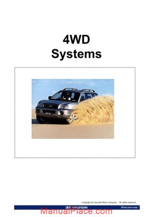 hyundai technical training step 2 4wd system 2009 page 1