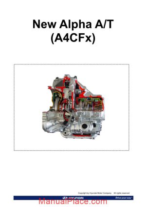 hyundai technical training step 2 new alpha automatic transmission a4cfx 2009 page 1