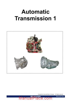 hyundai training automatic transmission 1 2009 page 1